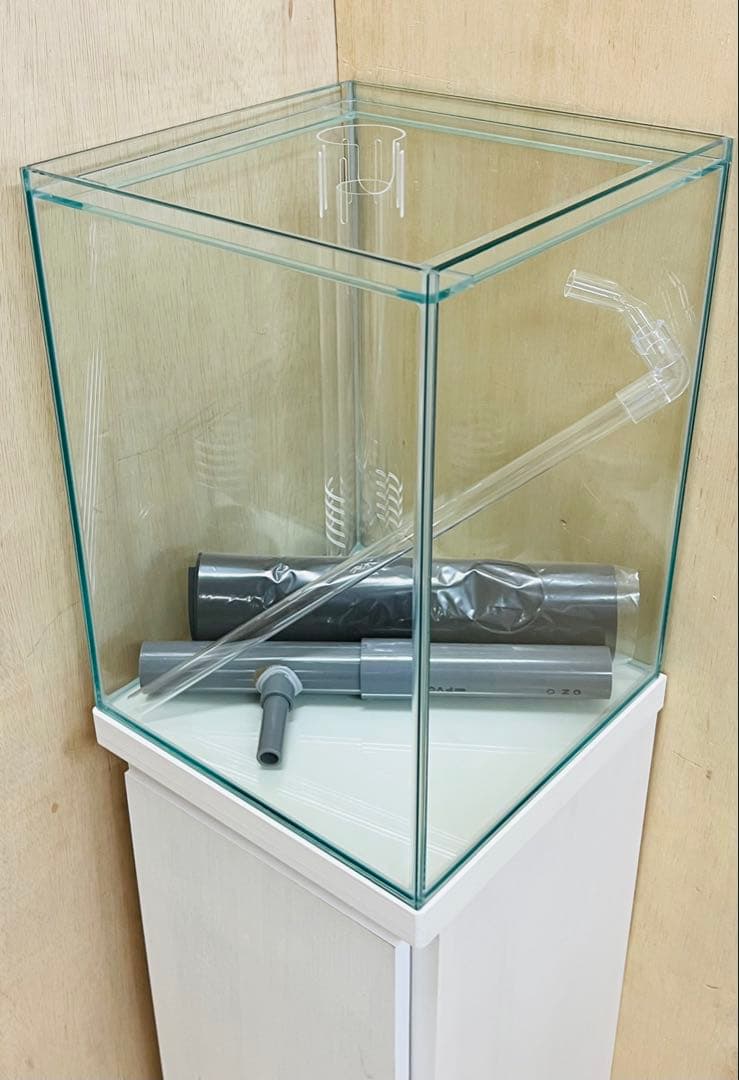 一台限定　300ｘ300ｘ400オーバーフロー水槽セット　フランジ加工　未使用品