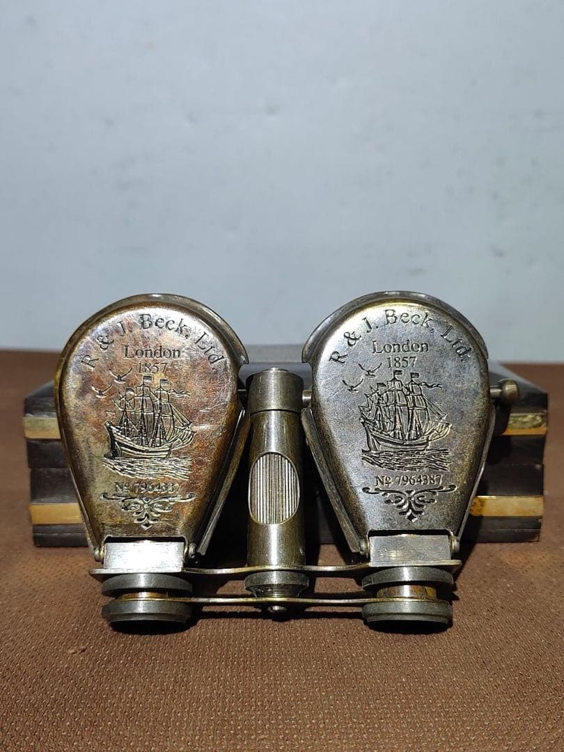 旧蔵　イギリス　海外銅製　望遠鏡 時代物　アンティーク　断捨離