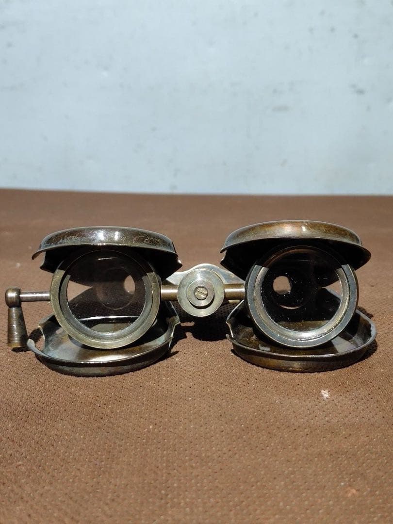 旧蔵　イギリス　海外銅製　望遠鏡 時代物　アンティーク　断捨離