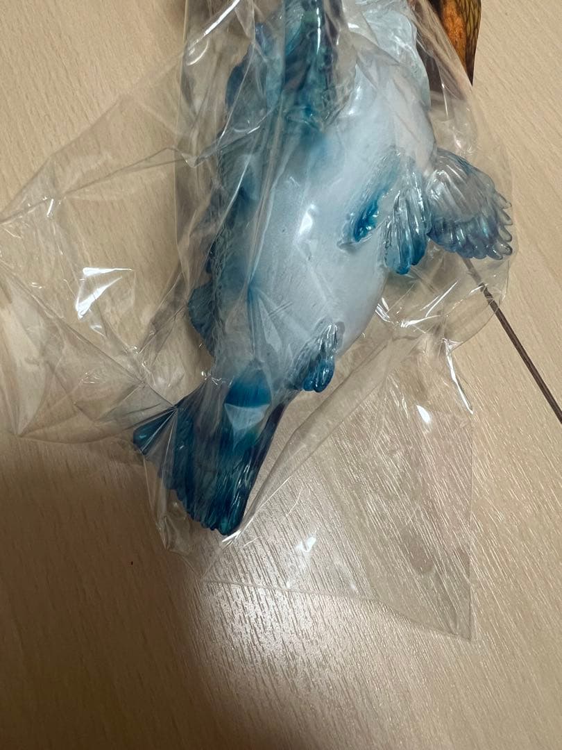 ヤモマーク ソフビ カサゴ クリア成型　青