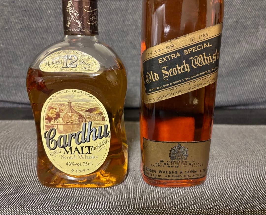 カーデュ12年　ジョニーウォーカーブラック　スコッチウイスキー古酒　2本セット