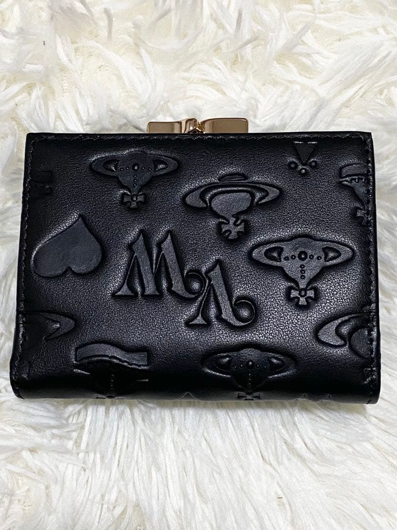 Vivienne Westwood 三つ折り財布 マット 黒