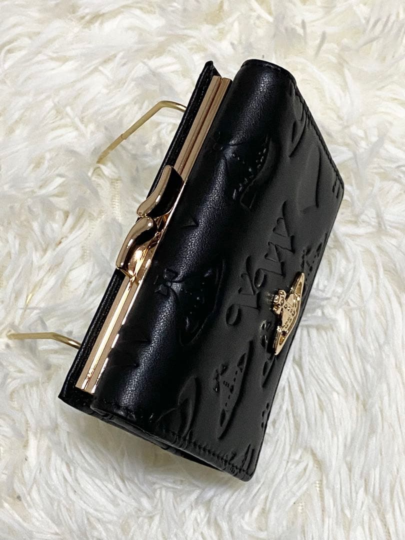 Vivienne Westwood 三つ折り財布 マット 黒