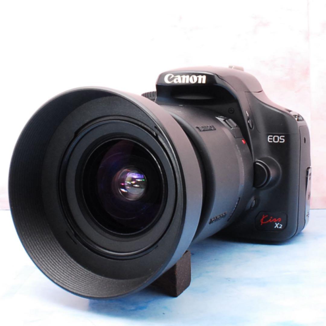 Canon Kiss X2☆一眼レフカメラ☆初心者向け豪華セット☆S数極少