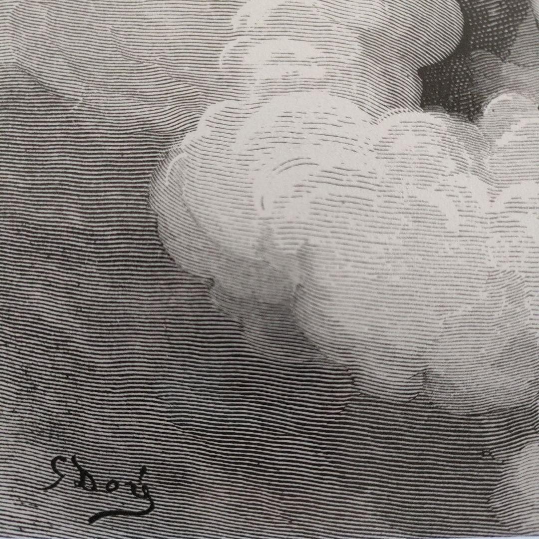 未使用\" ギュスターヴ ドレ　木口木版『失楽園/ミルトン』1870年代制作