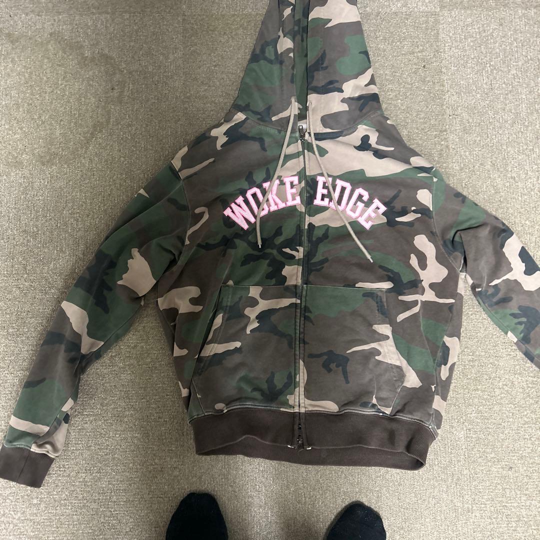迷彩 WOKE EDGE ジップアップパーカー