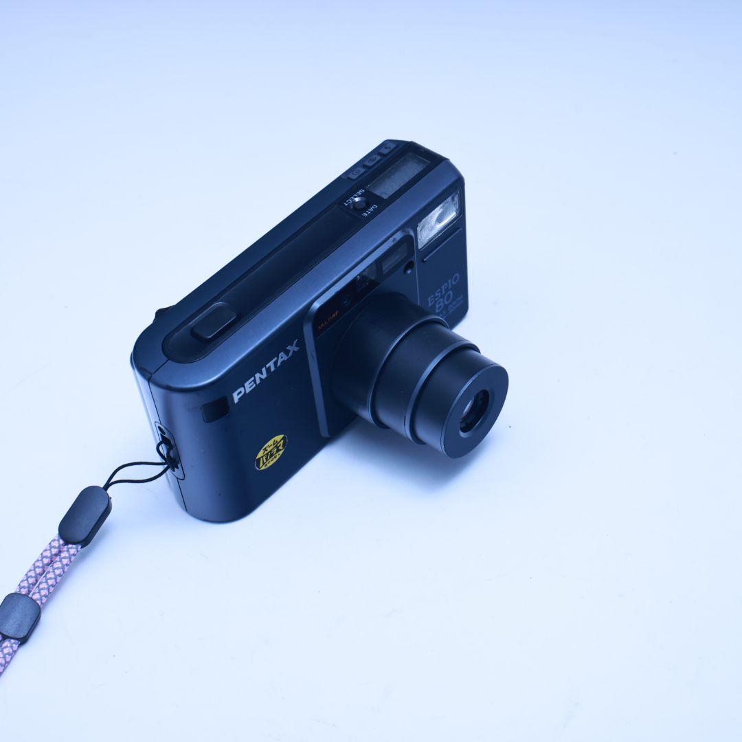 フィルムカメラ PENTAX ESPIO80 電池付き　黒