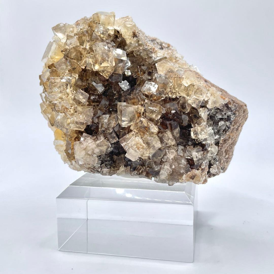 バナチ UK Wet Grooves鉱山産 フローライト(蛍石) 鉱物標本