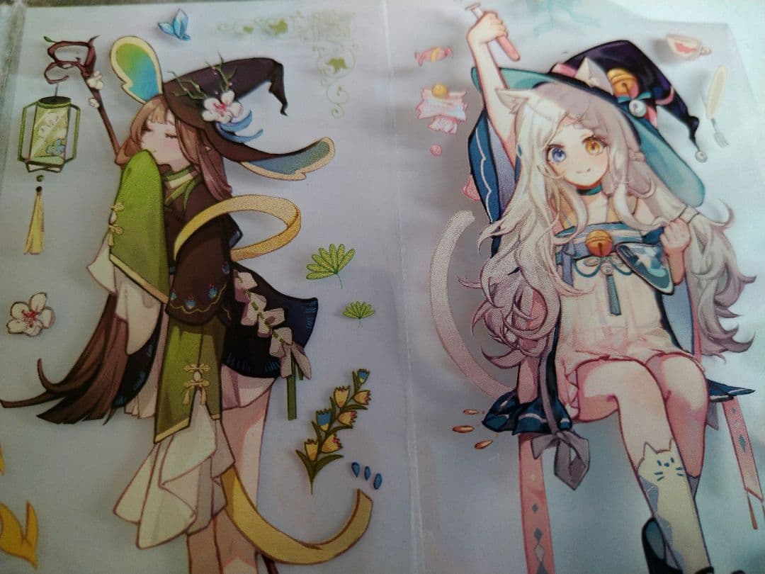 のこり２☆再販J23＃雅韵巫女(PET)Shine切売り海外人物マステ魔女女の子