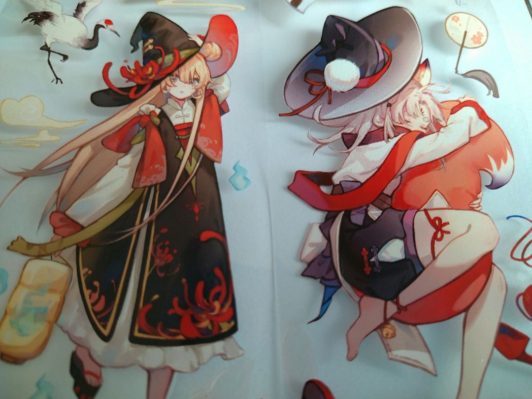 のこり２☆再販J23＃雅韵巫女(PET)Shine切売り海外人物マステ魔女女の子