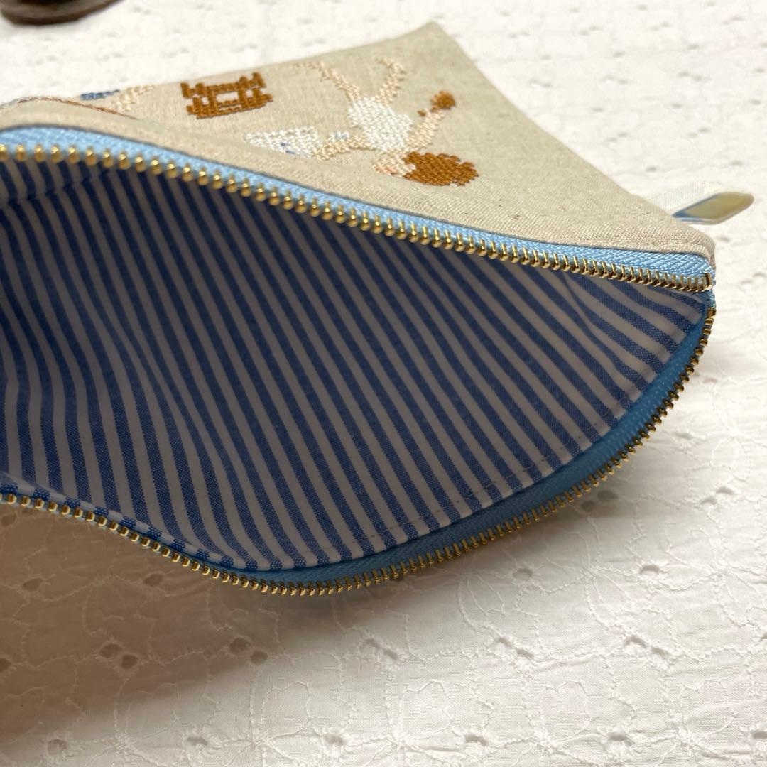 クロスステッチ 完成品 ファスナーポーチ サモイロフ オーダー56