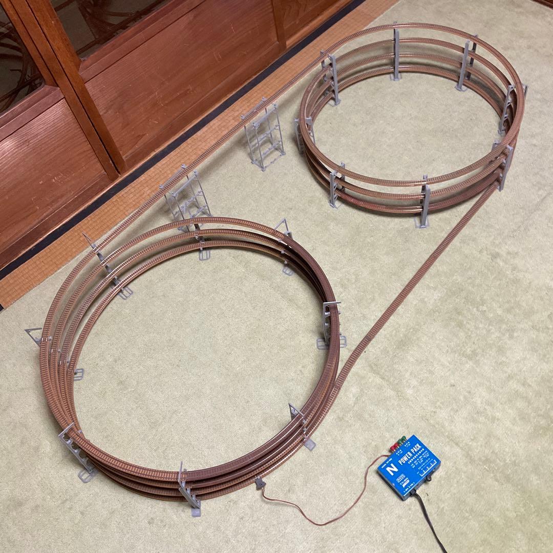 トミックスc280・c317レール各28本と電源とフィーダーとオマケ橋脚