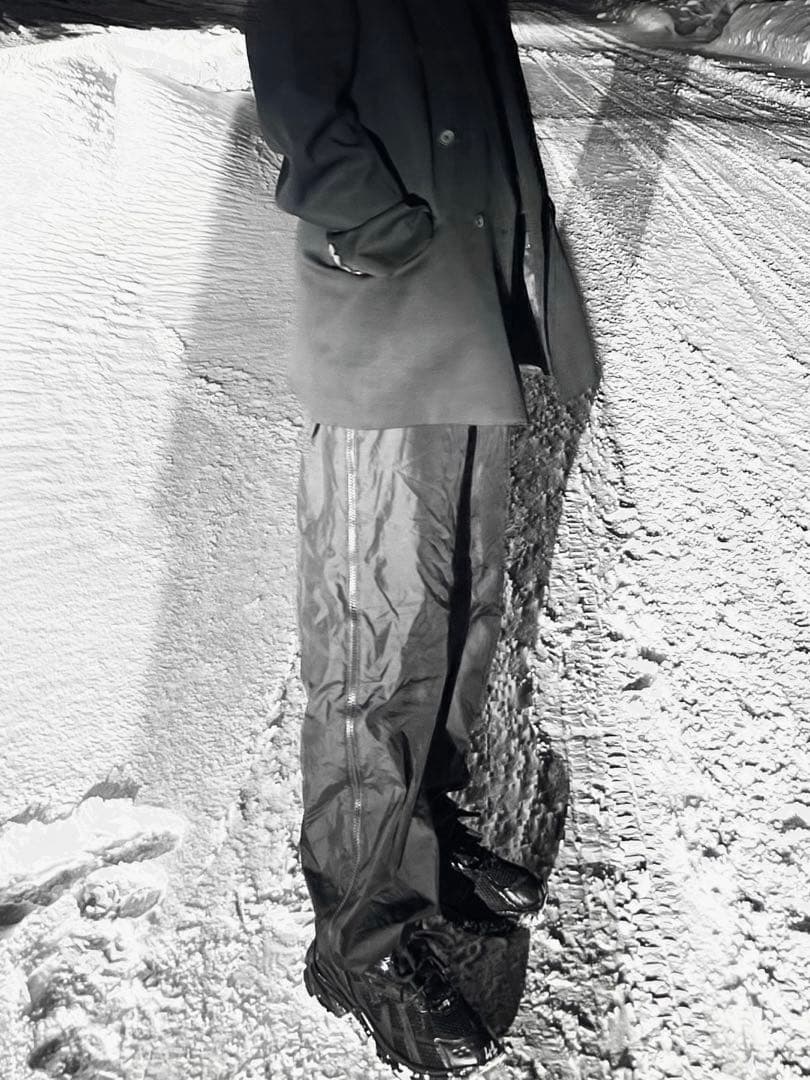 Y-3 adidas ブラック ナイロンパンツ