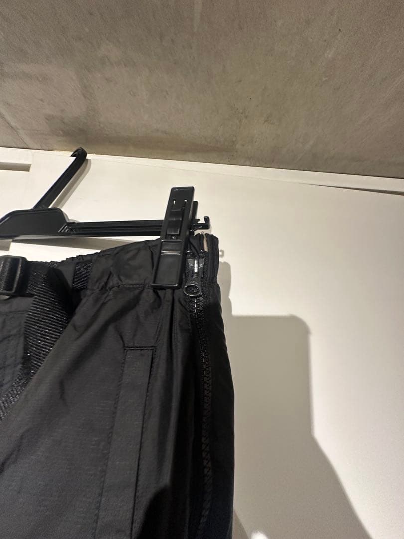 Y-3 adidas ブラック ナイロンパンツ