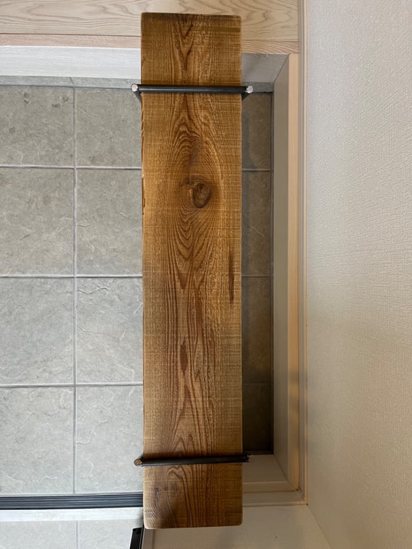 ▼最終▼ ベンチ ラック 玄関 花台 アイアン 古材 観葉植物 腰掛 95cm