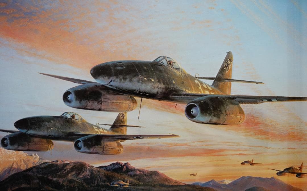 Me262 帰還する第４４戦闘団　ガーランド中将　自筆サイン入り405/1000