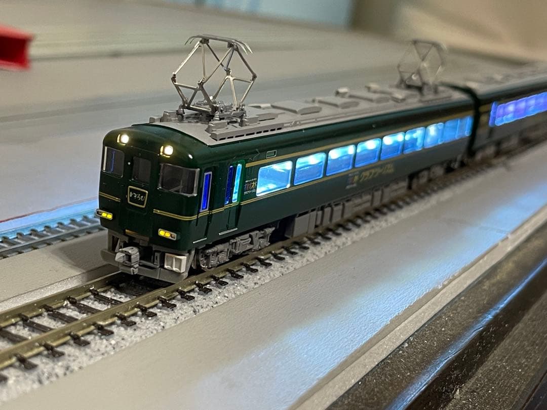Nゲージ 「かぎろひ」 動力とヘッドライトLED打ち替え改造・室内灯付き