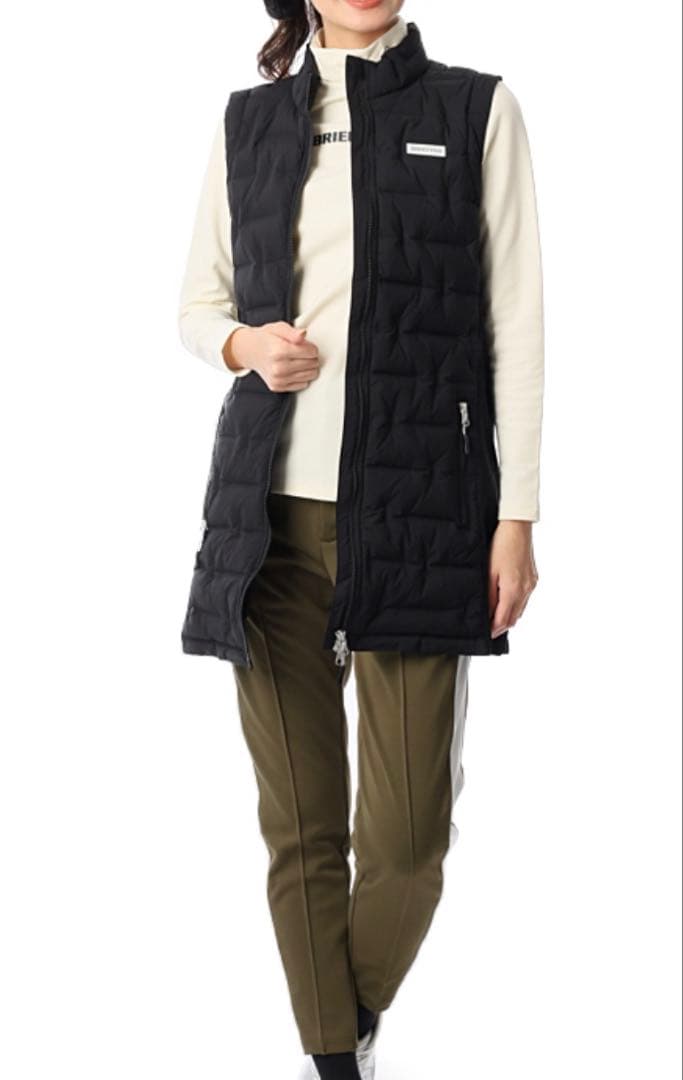 【最終価格】BRIEFING モックネック 裏起毛 ホワイト ゴルフレディース