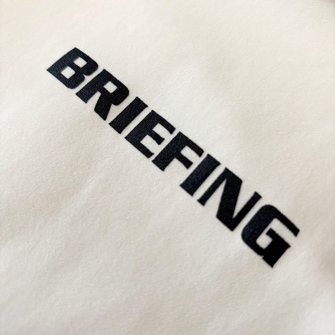 【最終価格】BRIEFING モックネック 裏起毛 ホワイト ゴルフレディース