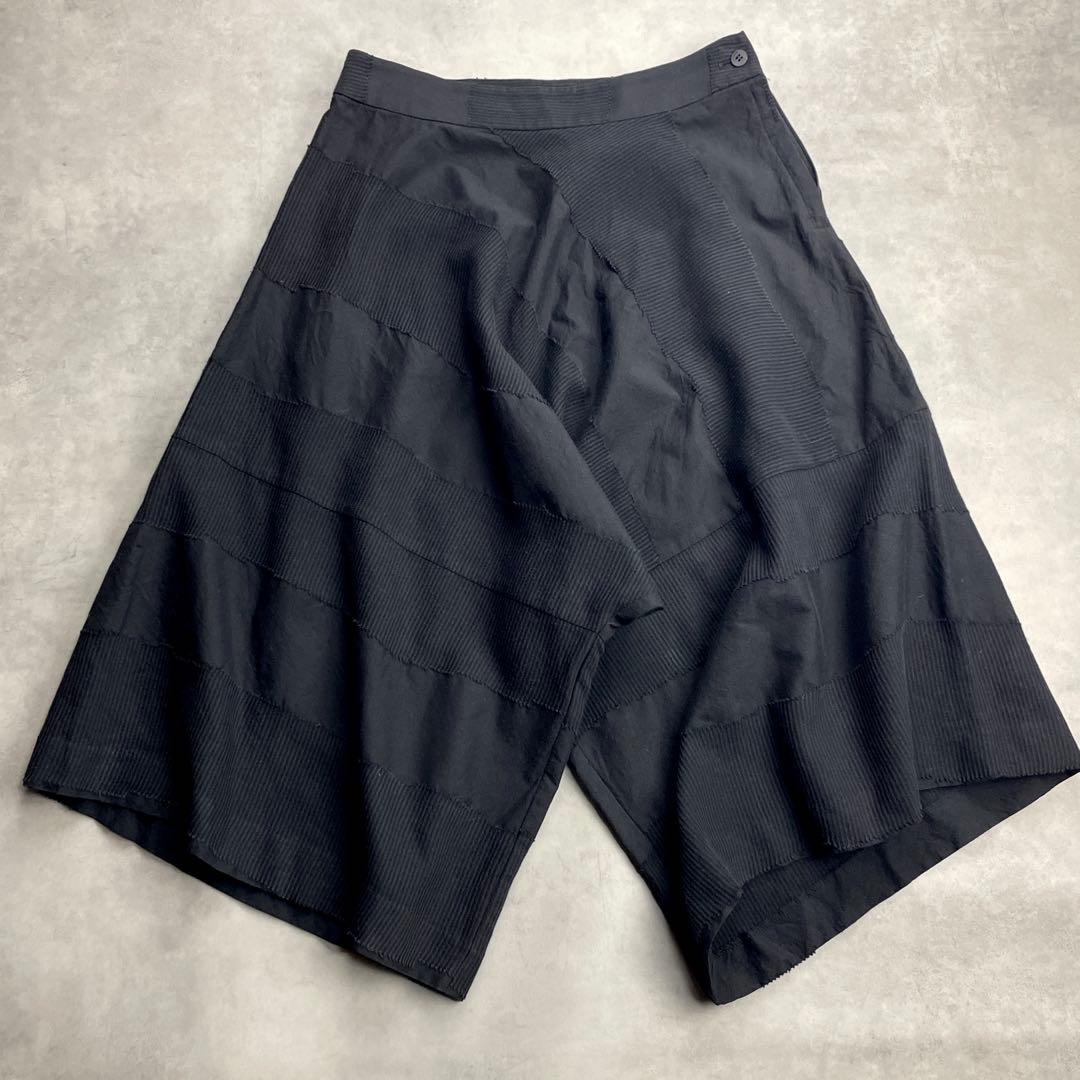 美品 HAAT ISSEY MIYAKE サルエルパンツ ブラック 織柄