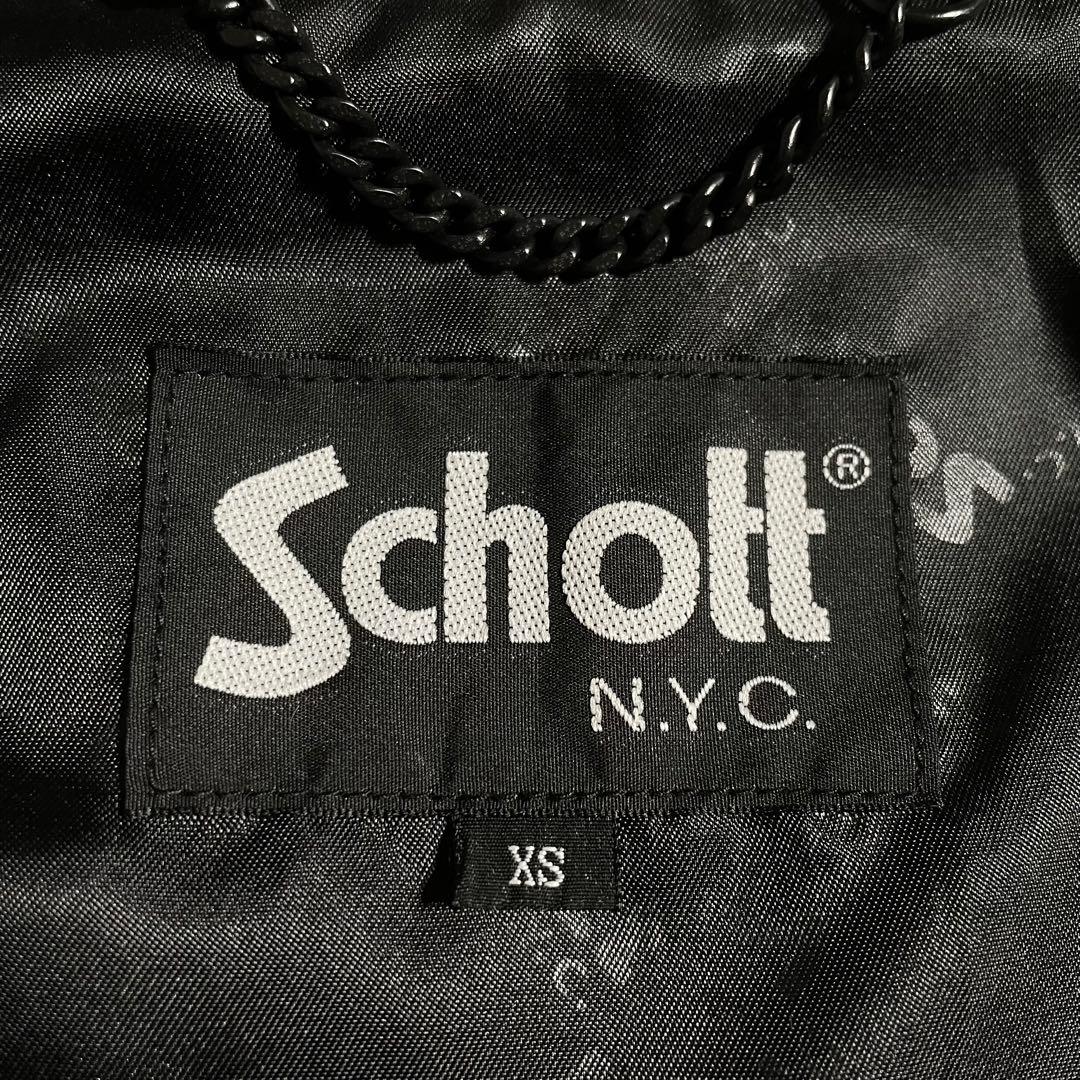 schott シングルライダースジャケット ラムレザー 羊革