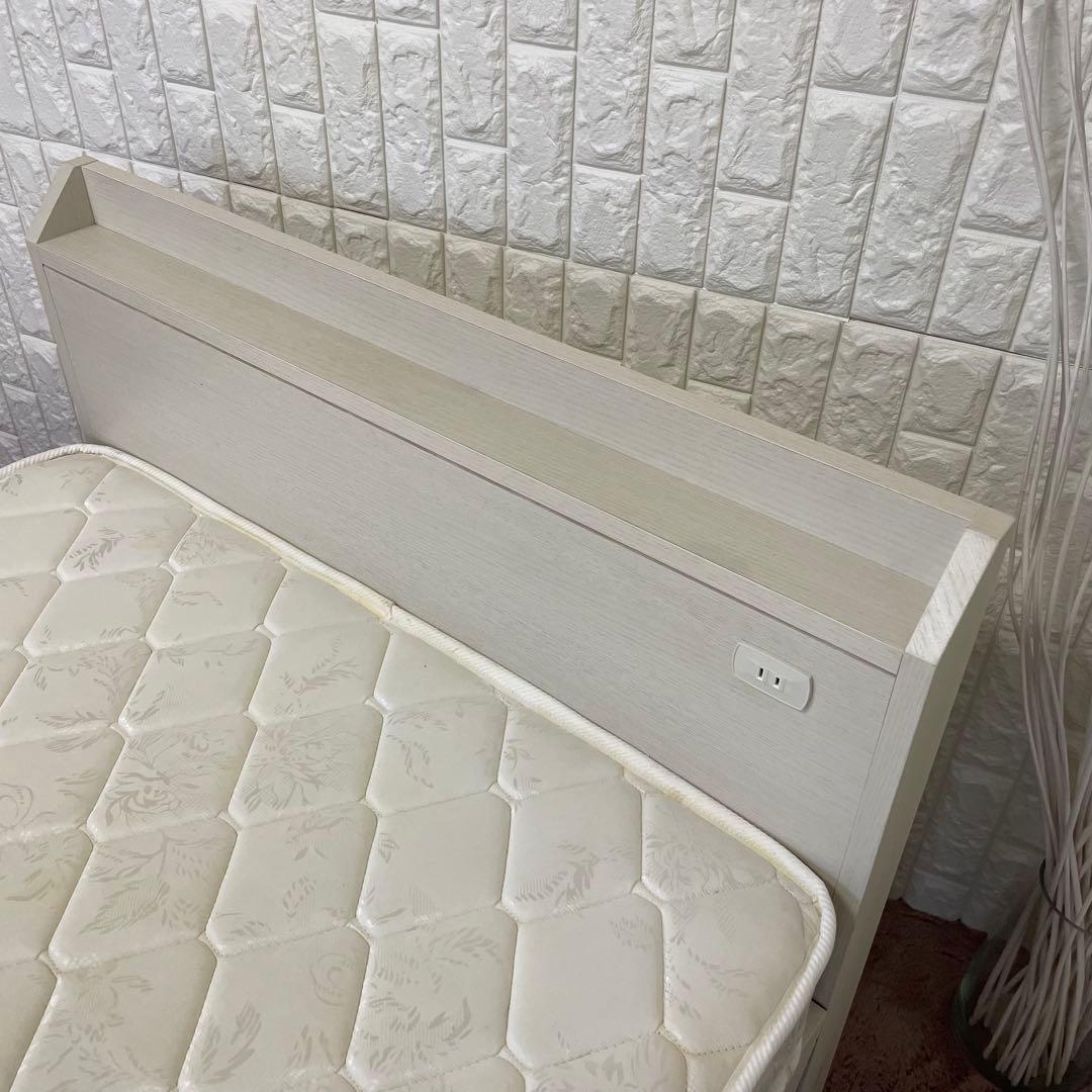 都内23区送料無料✨シングルベッド✨マットレス・フレームセット　引き出し収納付き