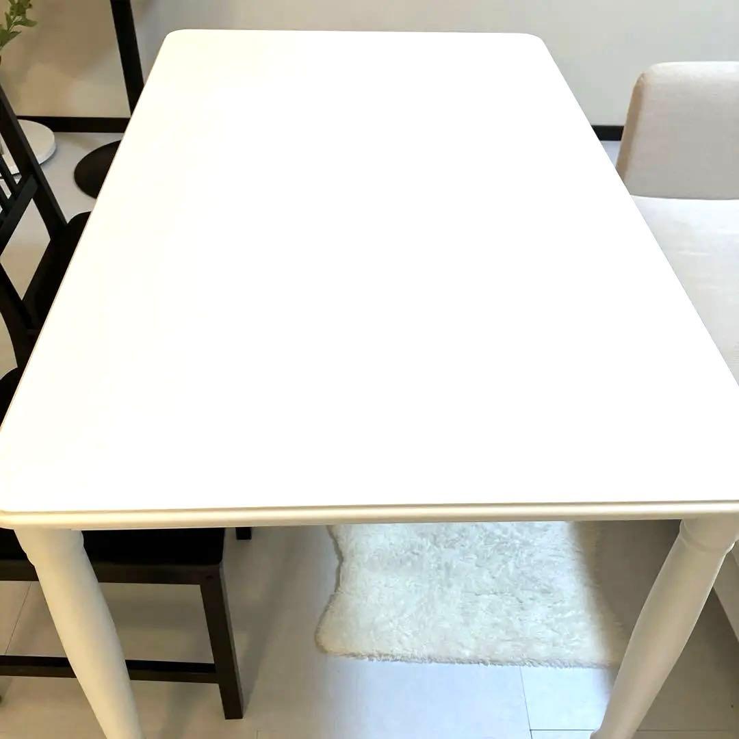 美品　IKEAダンデリード　ホワイトダイニングテーブル
