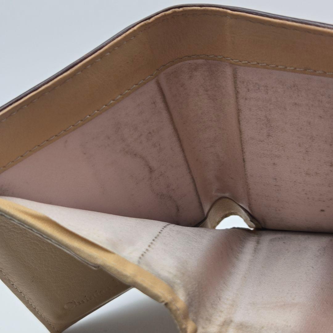 【美品】Dior 折り財布　トロッター　ハート　ロゴ金具　入手困難　レア　希少