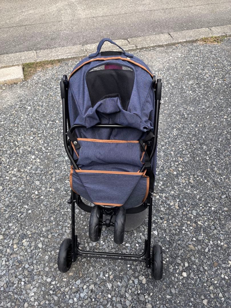 【GEX】わんわんカート スマートハンディ Safety 『デニム柄』