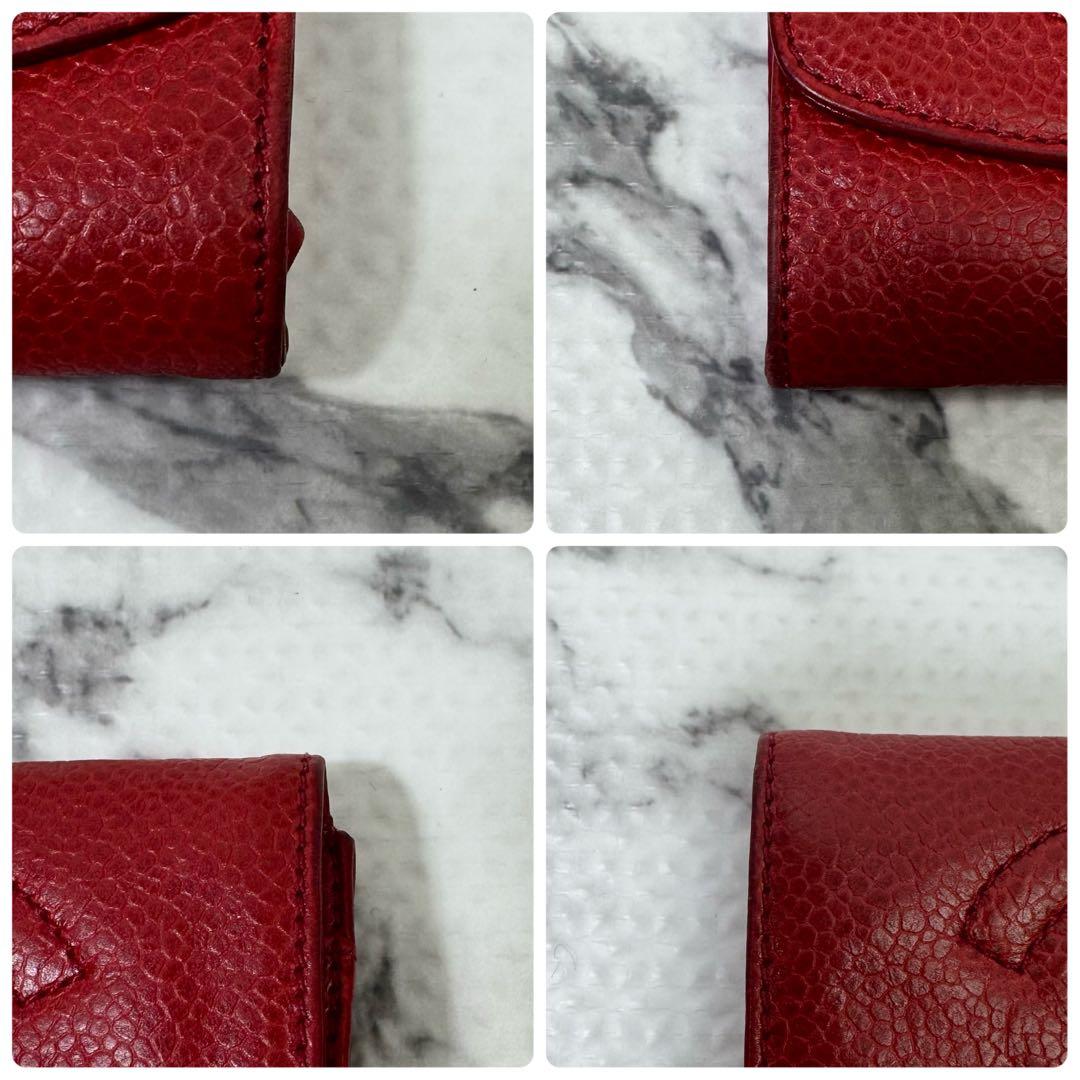 シャネル　ケース　ココマーク　キャビアスキン　ギャランティー　ヴィンテージ