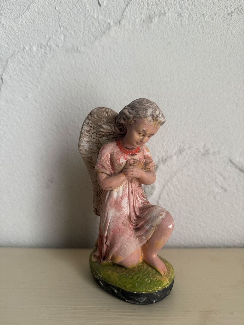 値下げ⭐︎アンティーク　祈りの天使の像　石膏