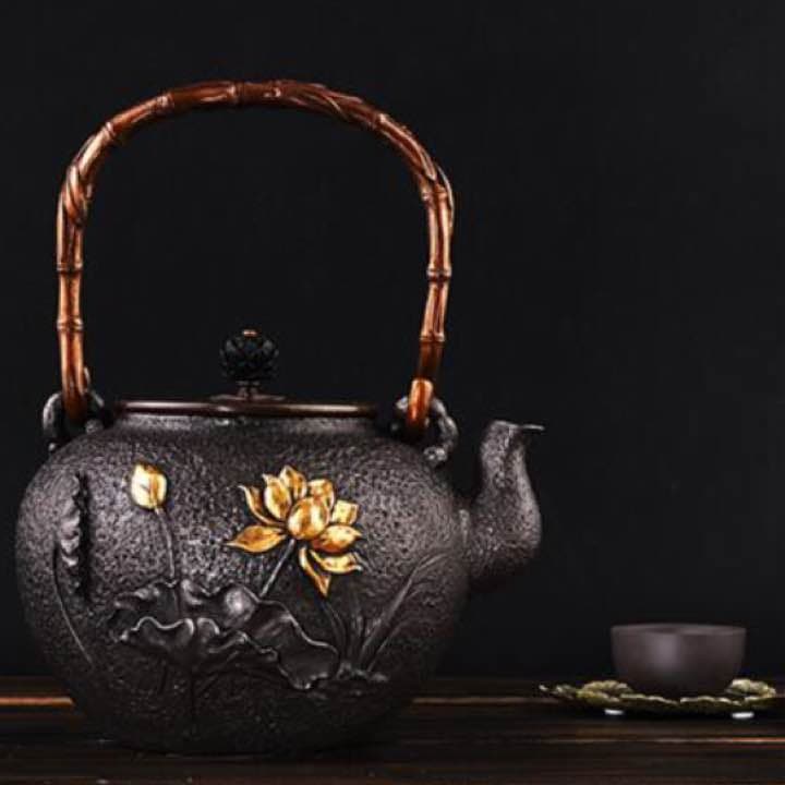 鉄器 急須 伝統工芸 手作り 鉄分補給 鉄瓶　YZS-056