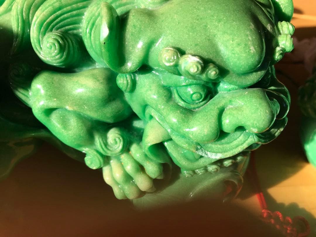 大サイズ　運気上昇！縁起物！沖縄夫婦獅子