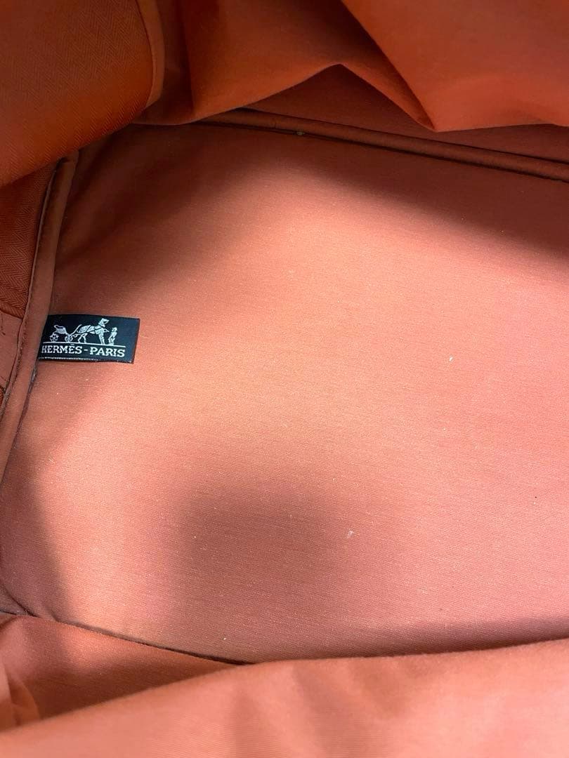 美品HERMESエルメスサックシアンボストンショルダー犬ドッグ用キャリーバッグ