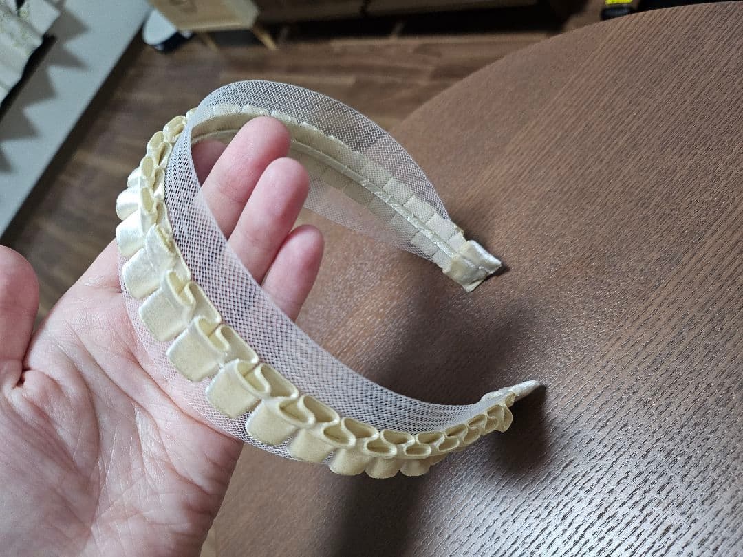 【millinery mino】Frill ribbon Headband