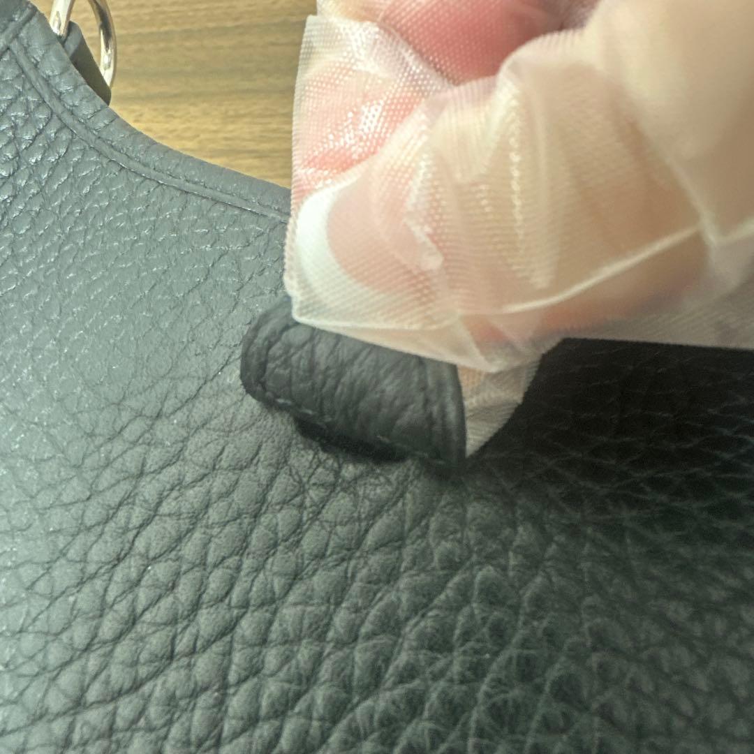 HERMES エルメス エブリンTPM 黒 ブラック シルバー金具