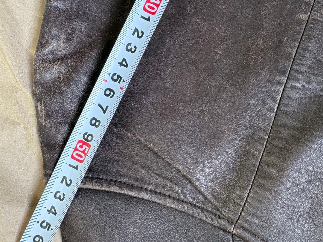 Poloレザージャケット　ブラウン