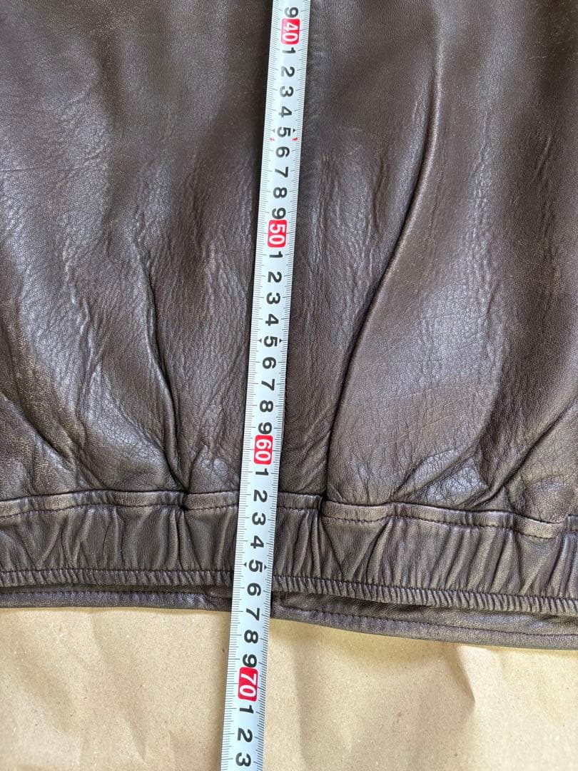 Poloレザージャケット　ブラウン