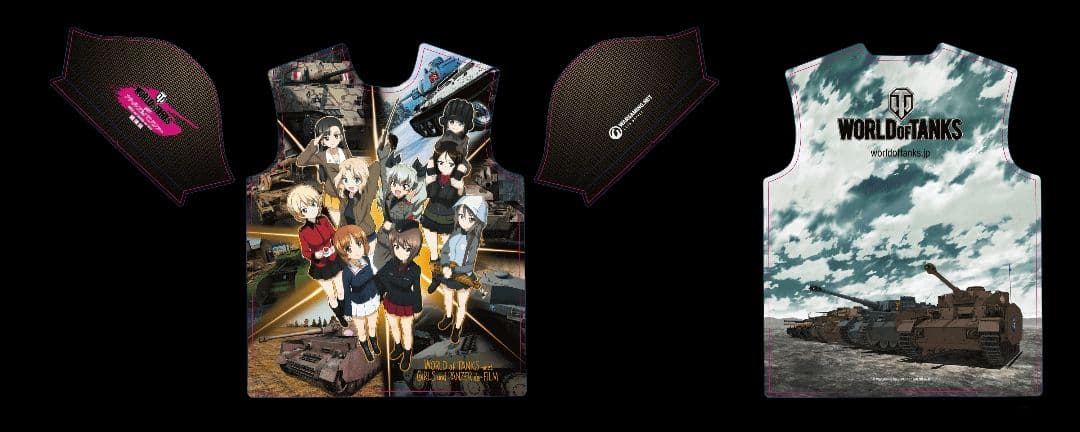 【希少】WoT Meets ガールズ＆パンツァー フルカラーTシャツ 2016