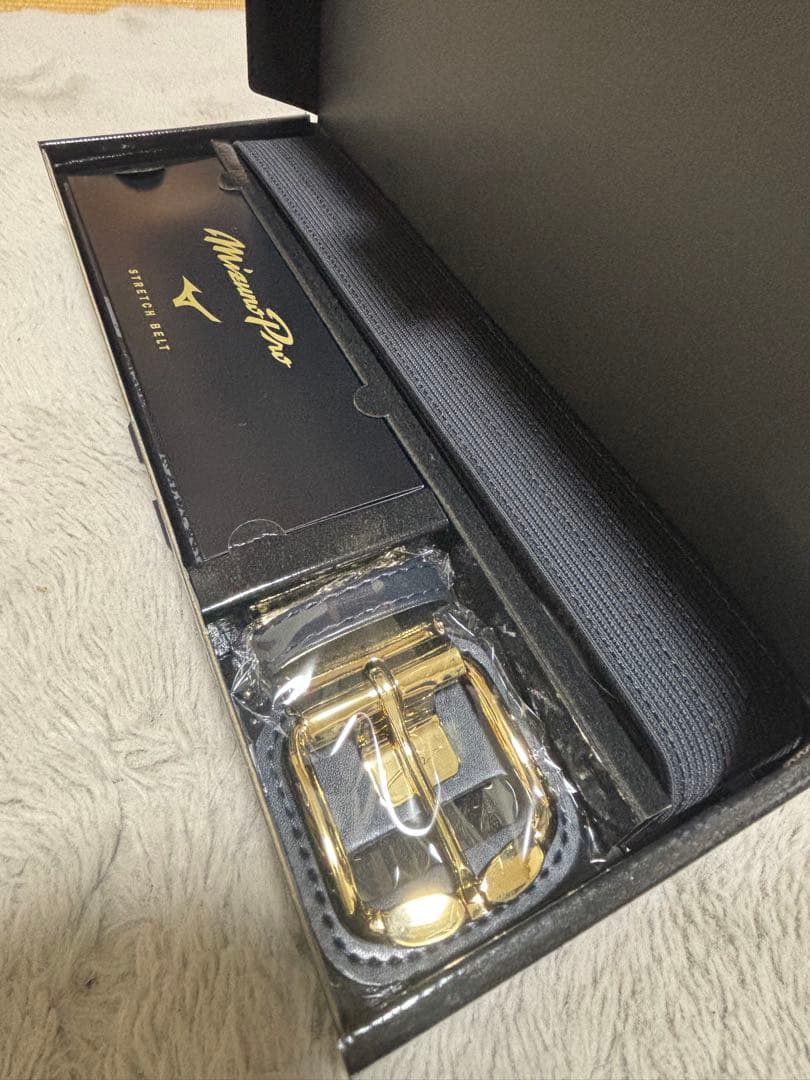 Mizuno Pro ストレッチベルト 109cm ネイビー