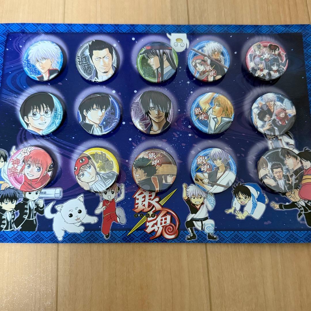 銀魂 ジャンプフェスタ2014 缶バッジセット 15個入り　※開封済み