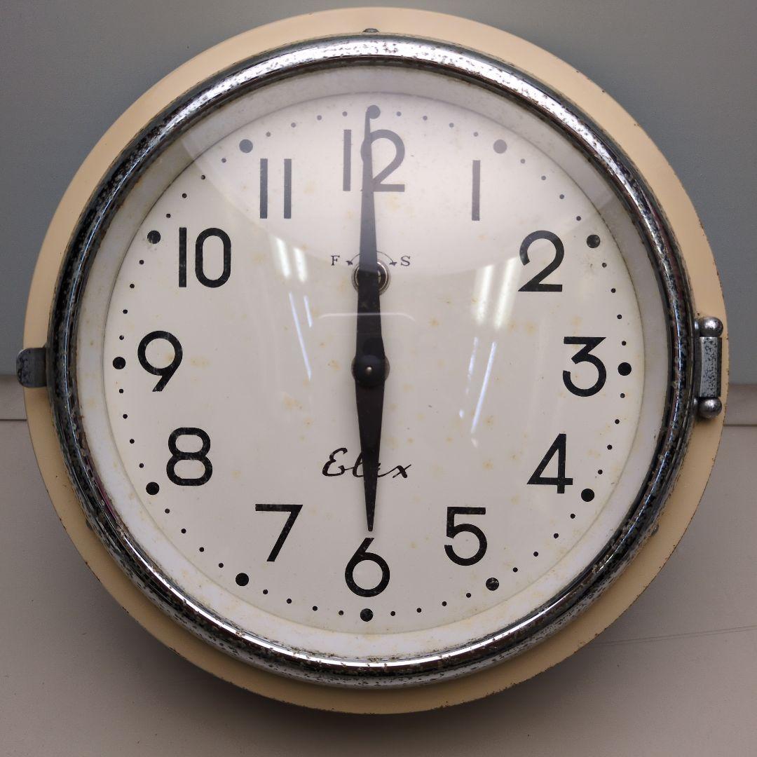 掛け時計 バス・船舶時計 昭和レトロ Japan Electric Auto