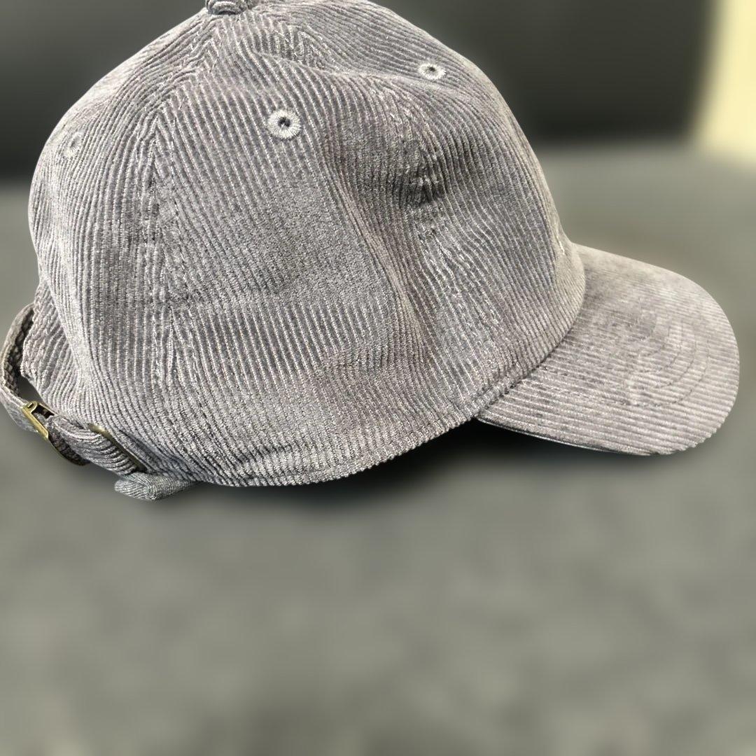 藤井風　助常傷無グレー コーデュロイキャップ