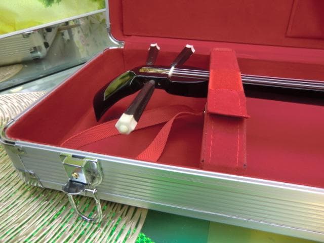 新品未使用(送料無料)11.980円　沖縄三線専用肩紐付一丁入アルミハードケース