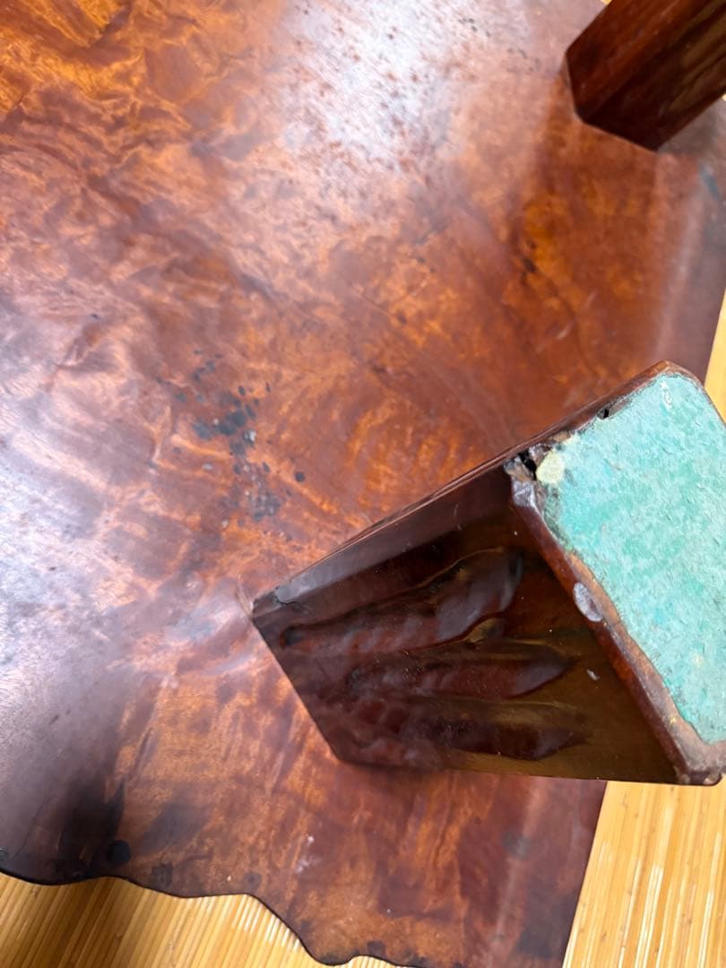 天然木（屋久杉かも）一枚板のテーブル　約165cm x 100cm 厚み6cm