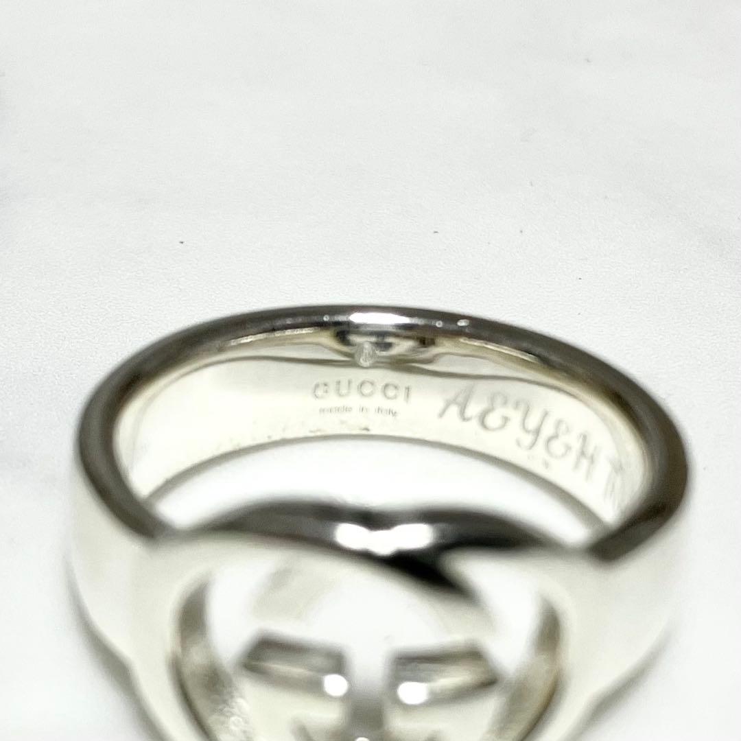 グッチ シルバーリング 925 GG インターロッキング 箱・袋・説明書付き