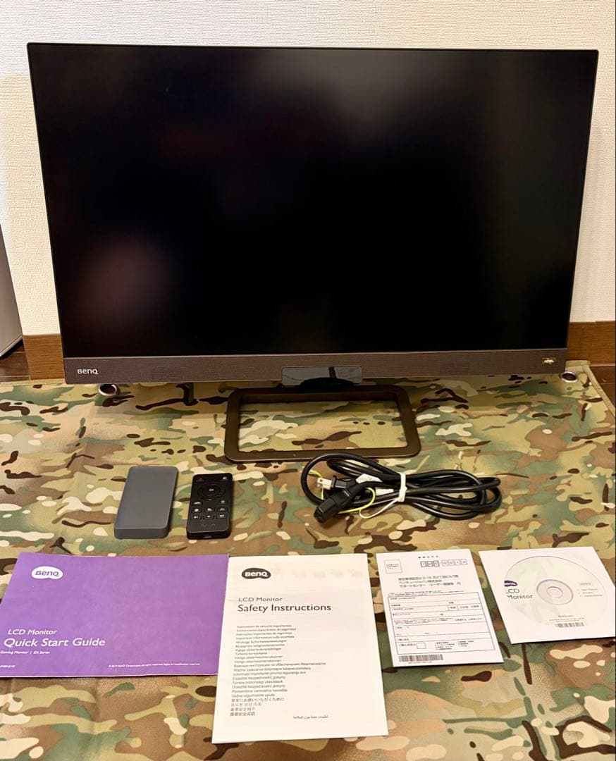 BenQ EX2780Q WQHDゲーミングモニター サブウーファー リモコン