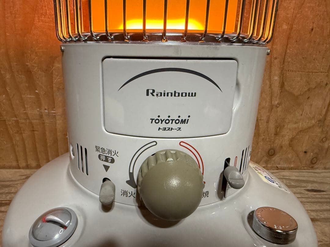 芯乾燥済 石油ストーブ 置台新品レインボー RB-25D分解メンテナンス済