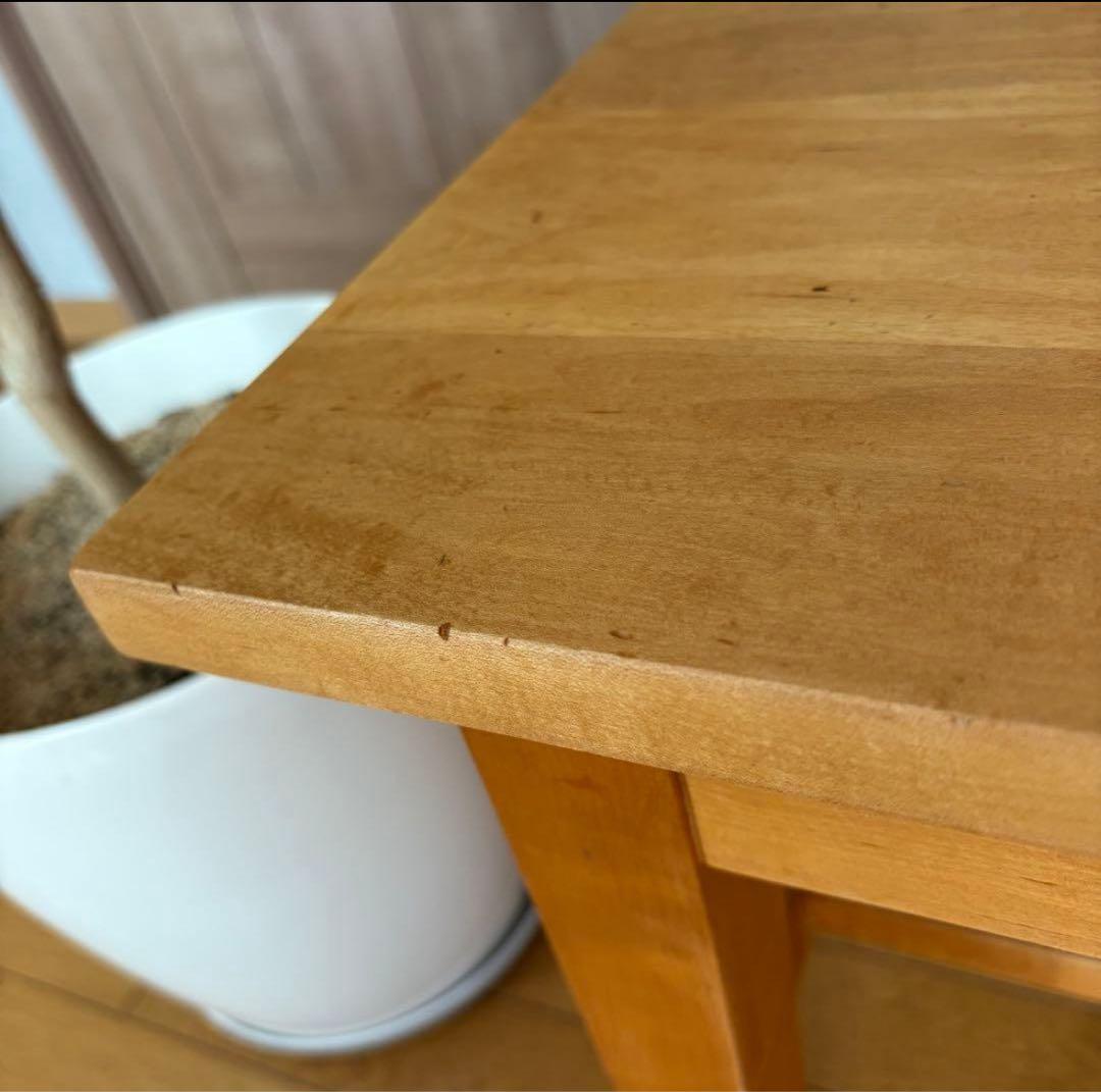 ふ*3様 北の住まい設計社　センターテーブル　ローテーブル　無垢　メイプル