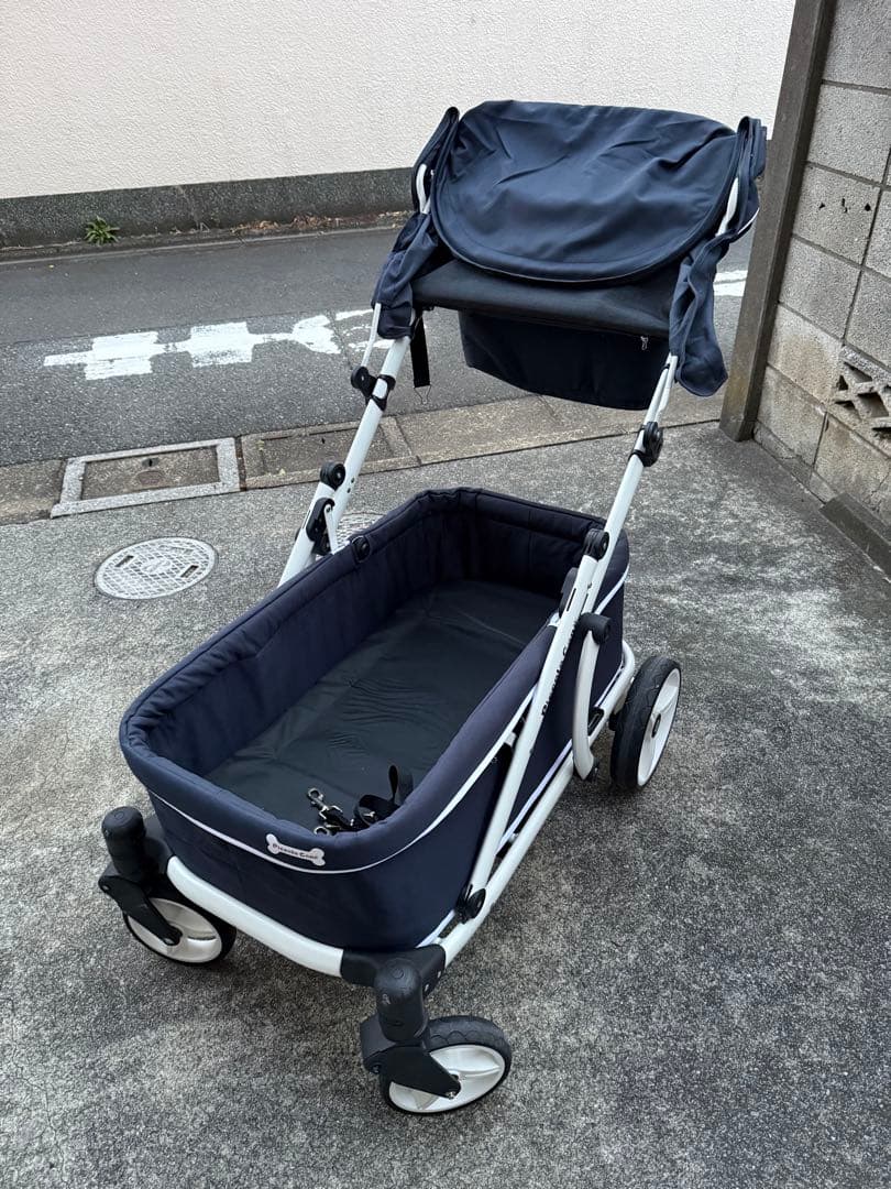 ピッコロカーネ　大型犬用 ネイビー ペットカート